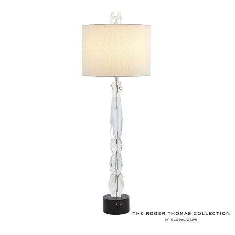 Facette Lamp Black Marble Base