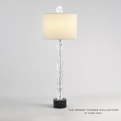 Facette Lamp Black Marble Base