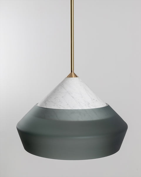 Rest Pendant Shape 2 Smoke Frosted Glass