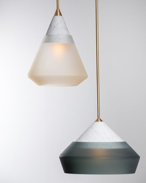 Rest Pendant Shape 2 Smoke Frosted Glass