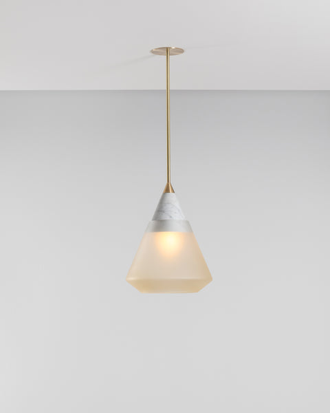 Rest Pendant Shape 3 Whiskey Frosted Glass