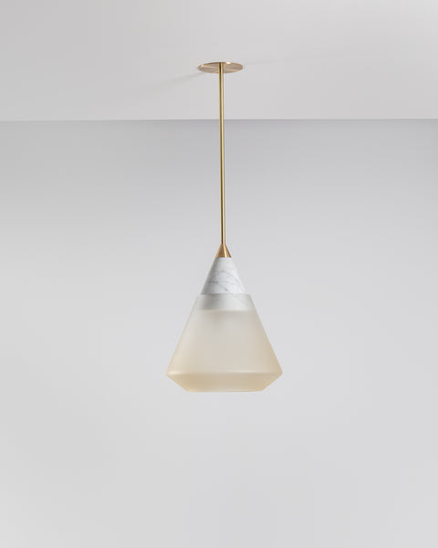 Rest Pendant Shape 3 Whiskey Frosted Glass