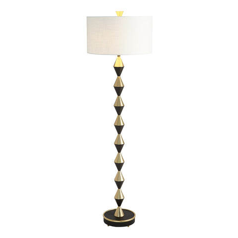 Italian Diamond Floor Lamp Brass/ Bronze