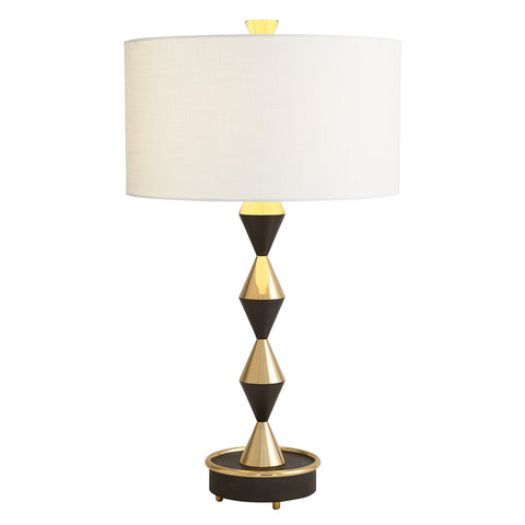 Italian Diamond Table Lamp Brass/ Bronze