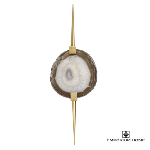 Eclipse Agate Sconce Satin