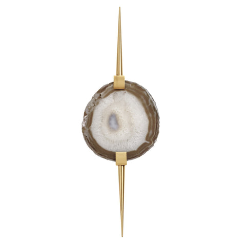 Eclipse Agate Sconce Satin