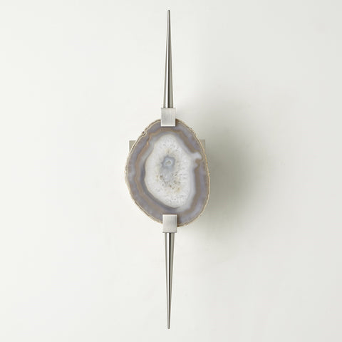 Eclipse Agate Sconce Satin